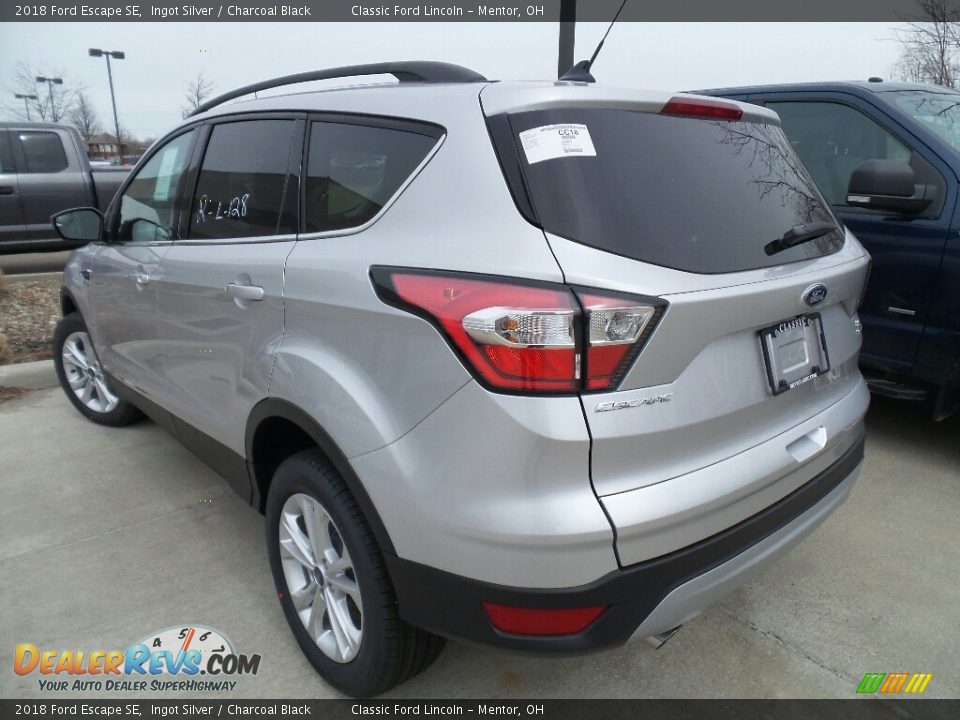 2018 Ford Escape SE Ingot Silver / Charcoal Black Photo #4