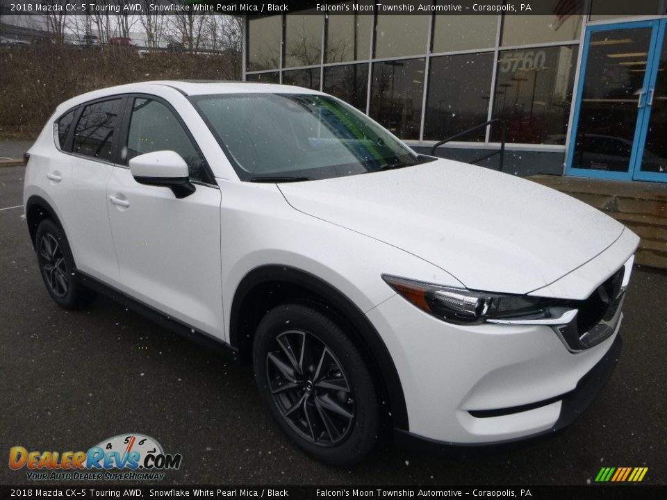2018 Mazda CX-5 Touring AWD Snowflake White Pearl Mica / Black Photo #3