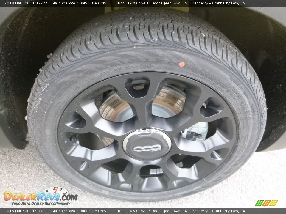 2018 Fiat 500L Trekking Giallo (Yellow) / Dark Slate Gray Photo #9