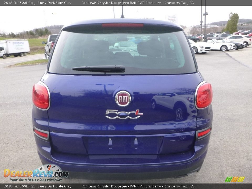 2018 Fiat 500L Pop Blue / Dark Slate Gray Photo #4