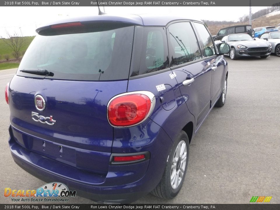 2018 Fiat 500L Pop Blue / Dark Slate Gray Photo #5