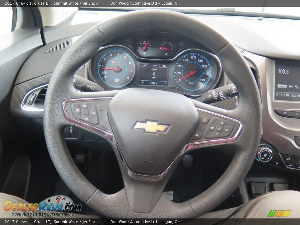 2017 Chevrolet Cruze LT Summit White / Jet Black Photo #15