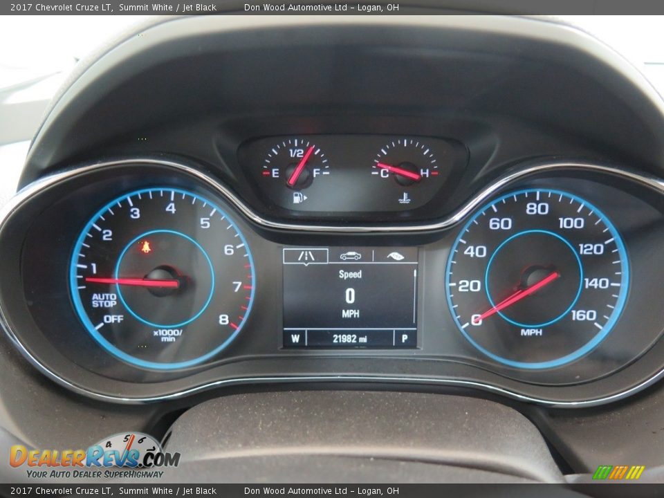 2017 Chevrolet Cruze LT Summit White / Jet Black Photo #17