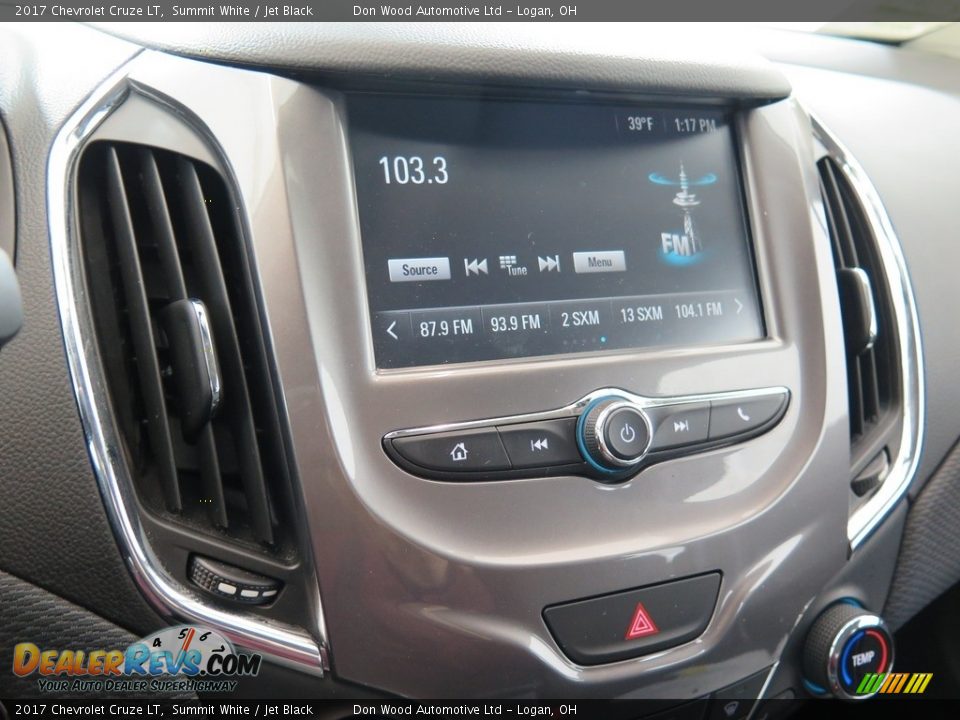 2017 Chevrolet Cruze LT Summit White / Jet Black Photo #18