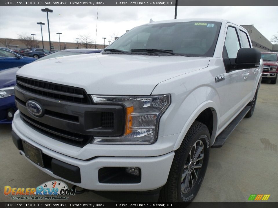 2018 Ford F150 XLT SuperCrew 4x4 Oxford White / Black Photo #1