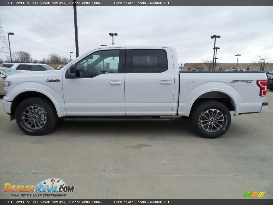 2018 Ford F150 XLT SuperCrew 4x4 Oxford White / Black Photo #2