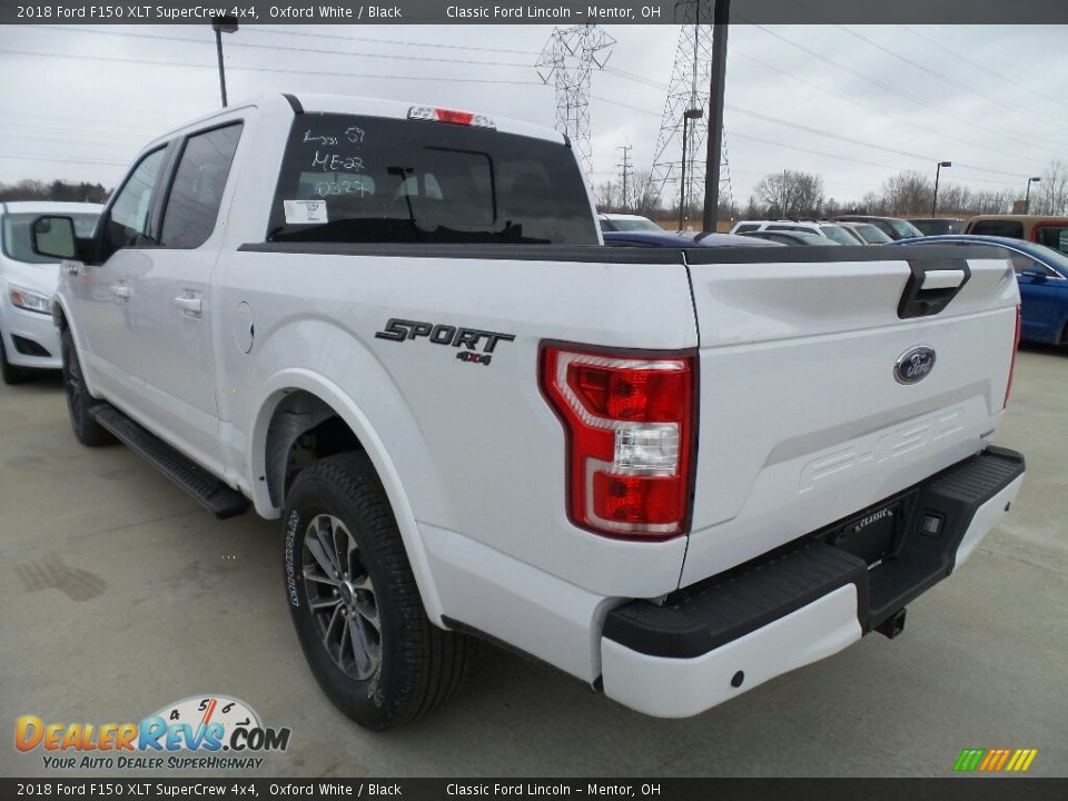 2018 Ford F150 XLT SuperCrew 4x4 Oxford White / Black Photo #3