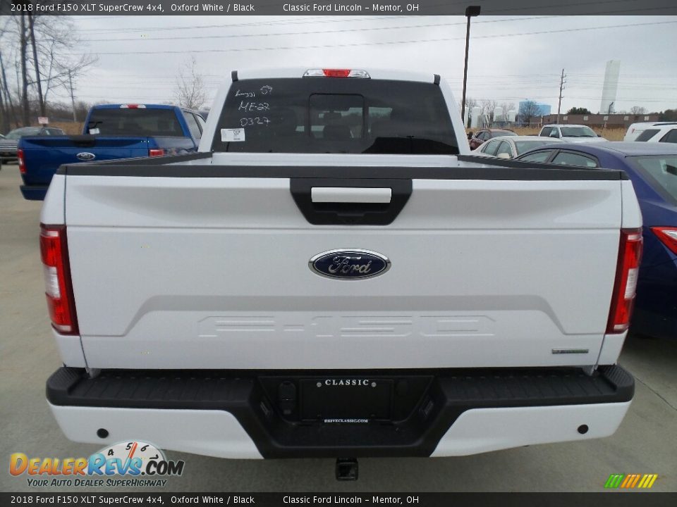 2018 Ford F150 XLT SuperCrew 4x4 Oxford White / Black Photo #4
