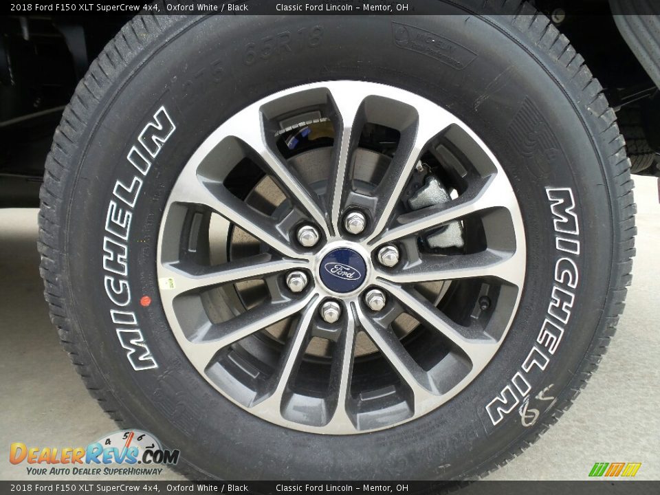 2018 Ford F150 XLT SuperCrew 4x4 Oxford White / Black Photo #7