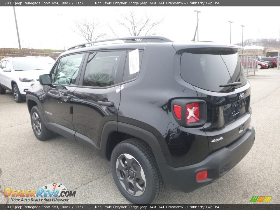 2018 Jeep Renegade Sport 4x4 Black / Black Photo #3