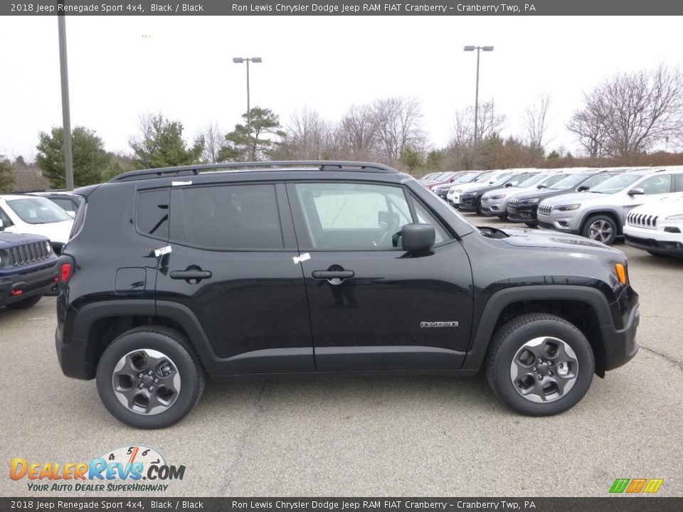 Black 2018 Jeep Renegade Sport 4x4 Photo #6