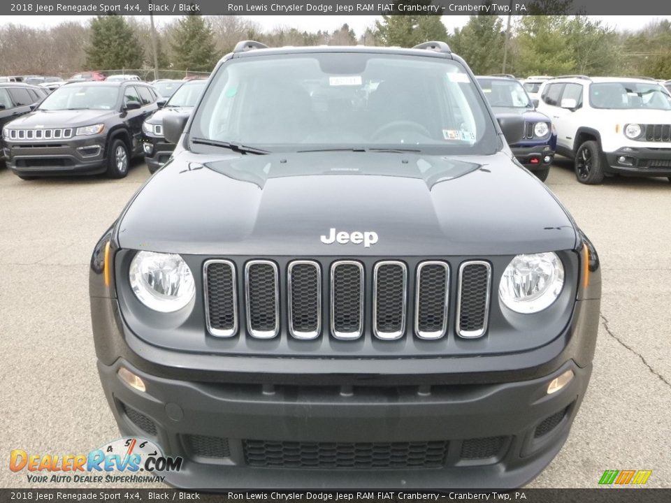 2018 Jeep Renegade Sport 4x4 Black / Black Photo #8