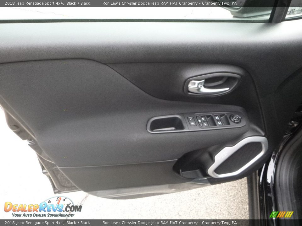 2018 Jeep Renegade Sport 4x4 Black / Black Photo #13