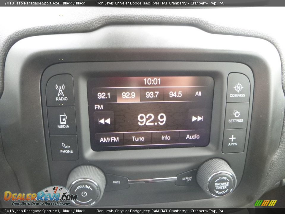 2018 Jeep Renegade Sport 4x4 Black / Black Photo #16