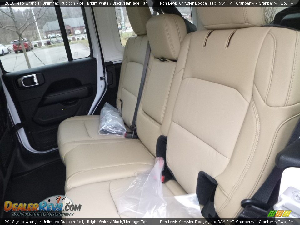 Rear Seat of 2018 Jeep Wrangler Unlimited Rubicon 4x4 Photo #12
