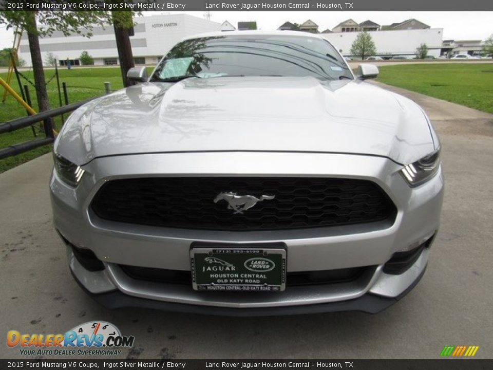2015 Ford Mustang V6 Coupe Ingot Silver Metallic / Ebony Photo #9