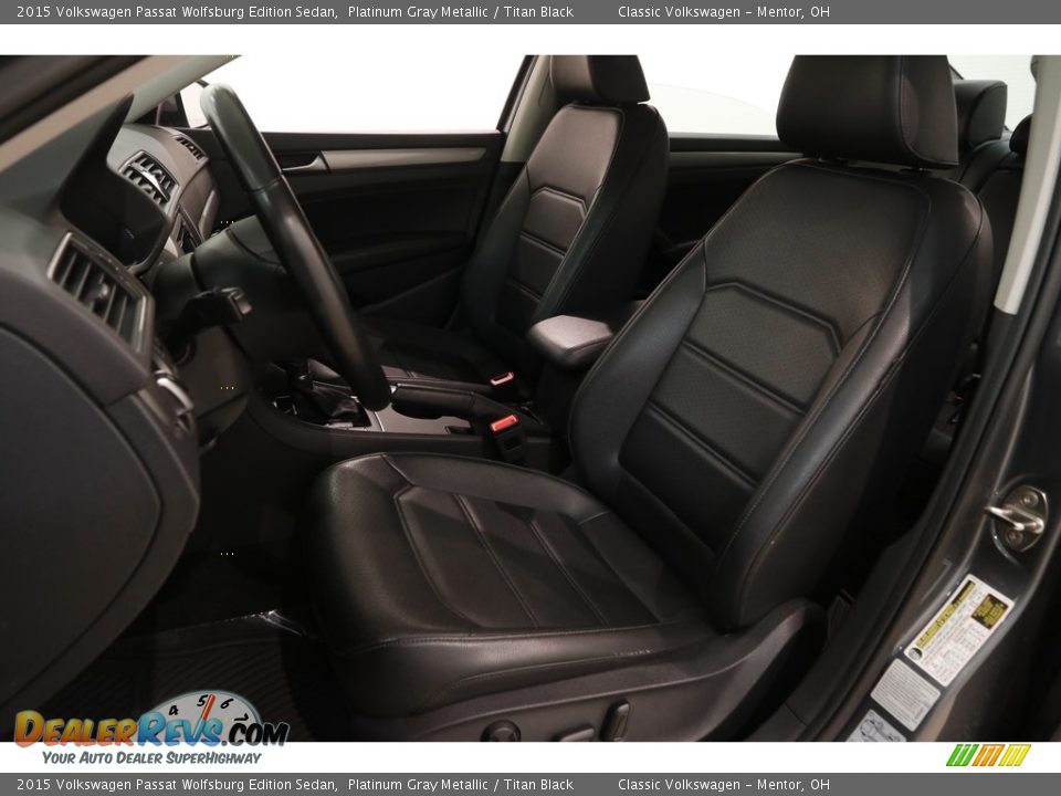 2015 Volkswagen Passat Wolfsburg Edition Sedan Platinum Gray Metallic / Titan Black Photo #5