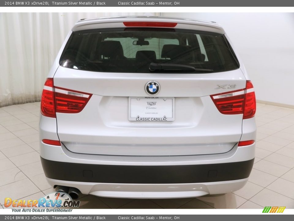 2014 BMW X3 xDrive28i Titanium Silver Metallic / Black Photo #17