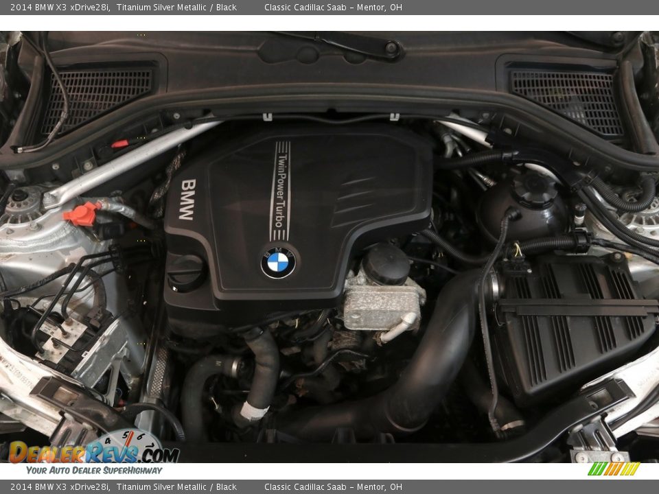 2014 BMW X3 xDrive28i Titanium Silver Metallic / Black Photo #18