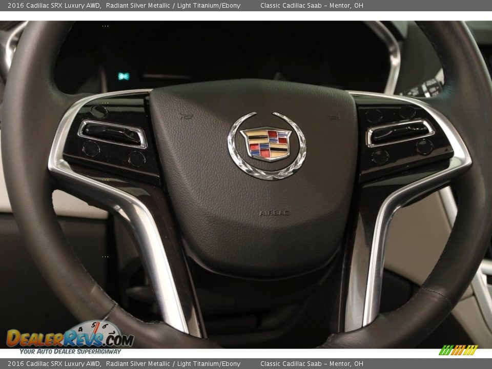 2016 Cadillac SRX Luxury AWD Radiant Silver Metallic / Light Titanium/Ebony Photo #8