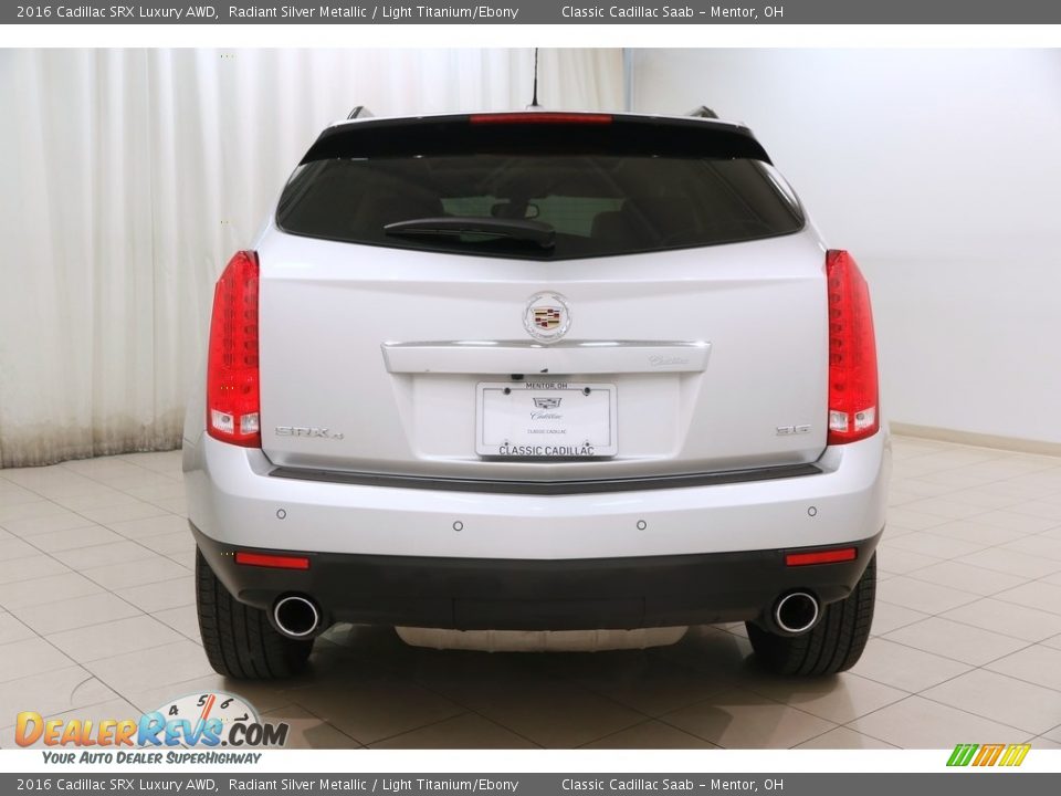 2016 Cadillac SRX Luxury AWD Radiant Silver Metallic / Light Titanium/Ebony Photo #20