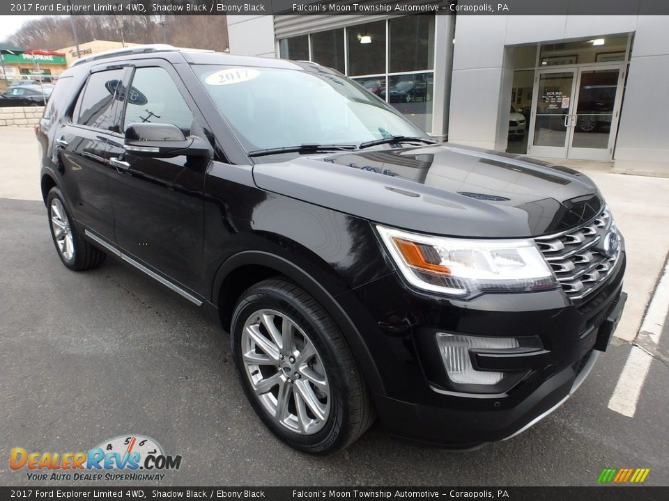 2017 Ford Explorer Limited 4WD Shadow Black / Ebony Black Photo #9