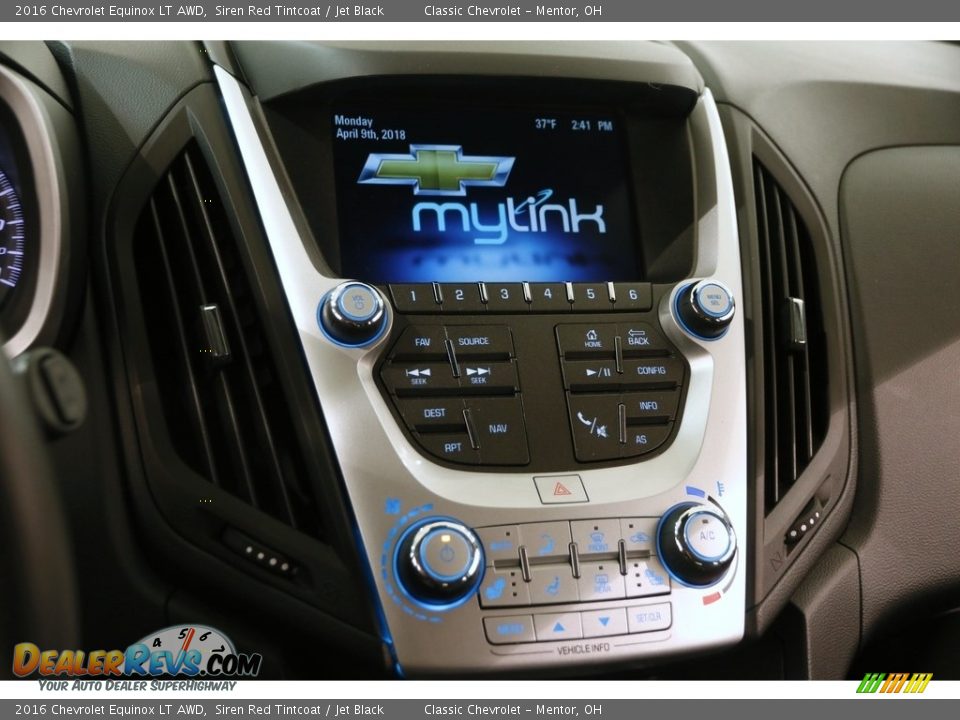 2016 Chevrolet Equinox LT AWD Siren Red Tintcoat / Jet Black Photo #8