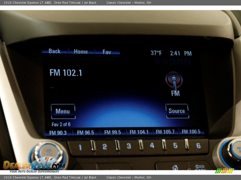 2016 Chevrolet Equinox LT AWD Siren Red Tintcoat / Jet Black Photo #9