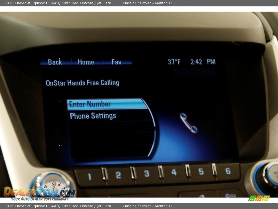 2016 Chevrolet Equinox LT AWD Siren Red Tintcoat / Jet Black Photo #10