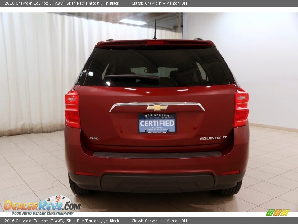 2016 Chevrolet Equinox LT AWD Siren Red Tintcoat / Jet Black Photo #15