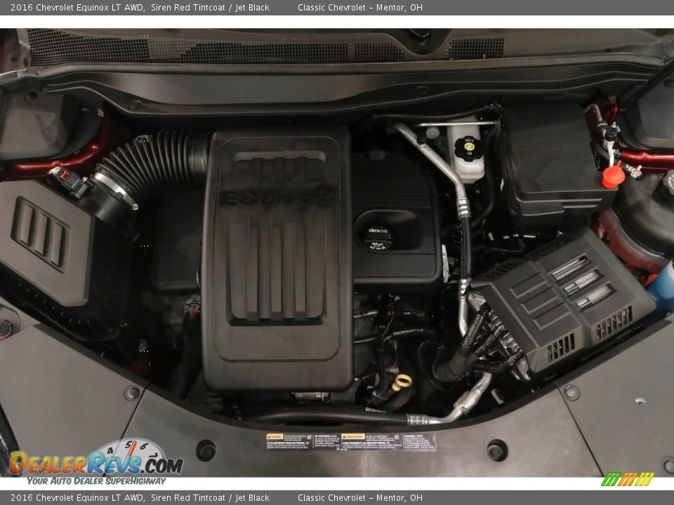 2016 Chevrolet Equinox LT AWD Siren Red Tintcoat / Jet Black Photo #16
