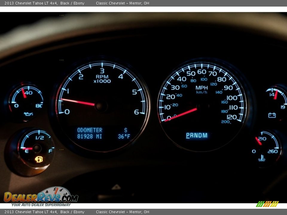 2013 Chevrolet Tahoe LT 4x4 Black / Ebony Photo #9