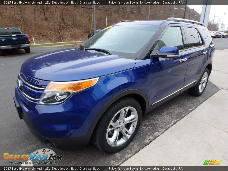 2015 Ford Explorer Limited 4WD Deep Impact Blue / Charcoal Black Photo #7