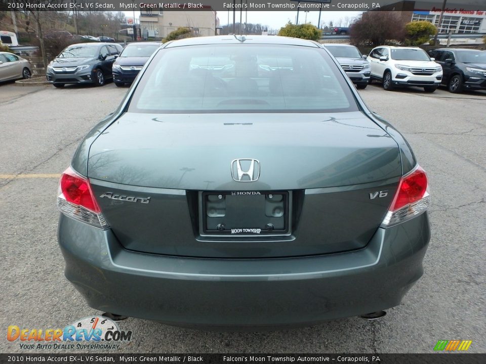 2010 Honda Accord EX-L V6 Sedan Mystic Green Metallic / Black Photo #4