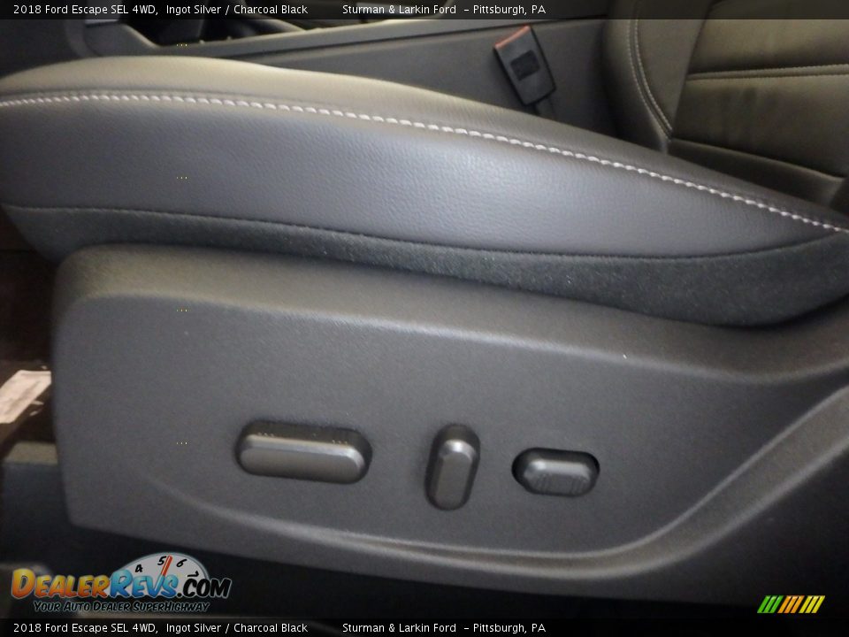 2018 Ford Escape SEL 4WD Ingot Silver / Charcoal Black Photo #11