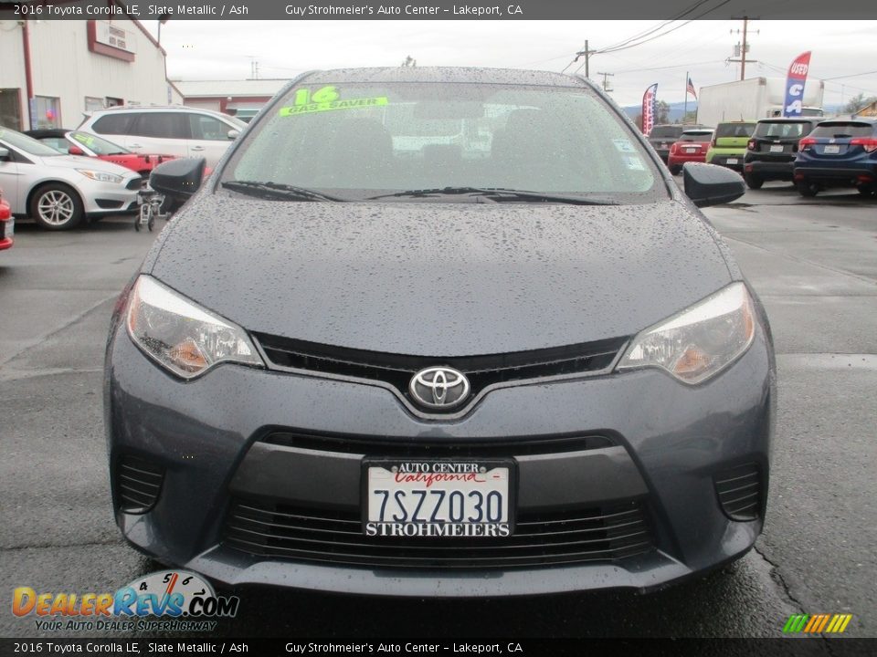 2016 Toyota Corolla LE Slate Metallic / Ash Photo #2