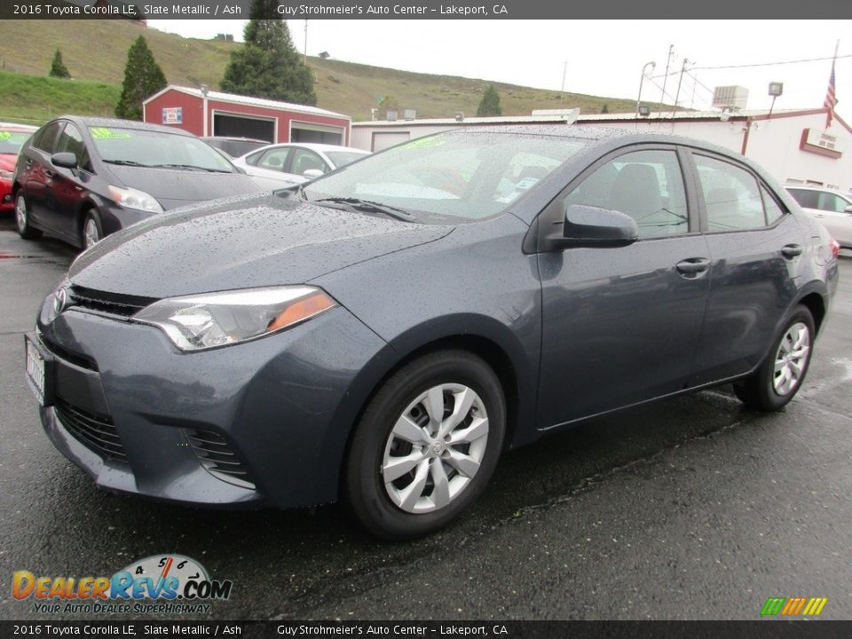 2016 Toyota Corolla LE Slate Metallic / Ash Photo #3