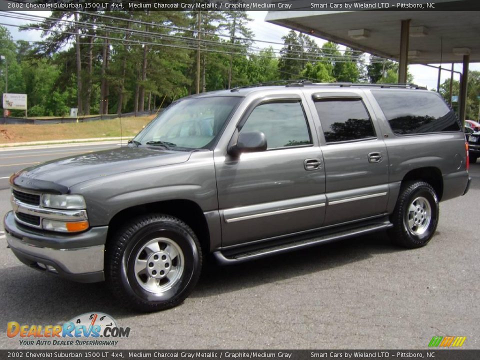 2002 Chevrolet Suburban 1500 LT 4x4 Medium Charcoal Gray Metallic / Graphite/Medium Gray Photo #2
