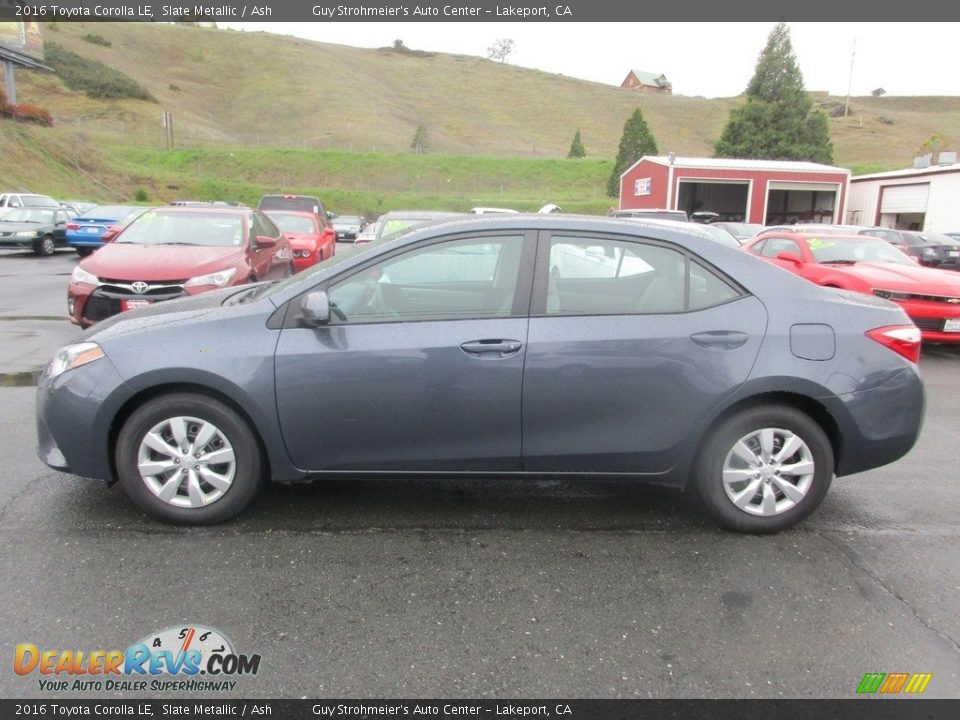 2016 Toyota Corolla LE Slate Metallic / Ash Photo #4