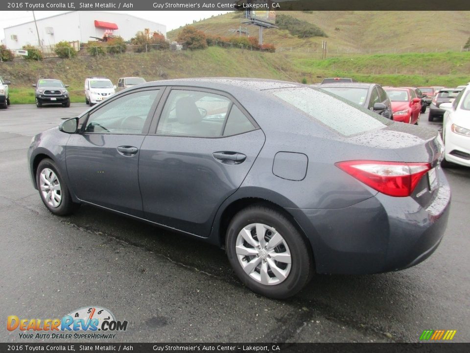2016 Toyota Corolla LE Slate Metallic / Ash Photo #5