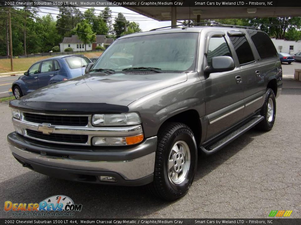 2002 Chevrolet Suburban 1500 LT 4x4 Medium Charcoal Gray Metallic / Graphite/Medium Gray Photo #3