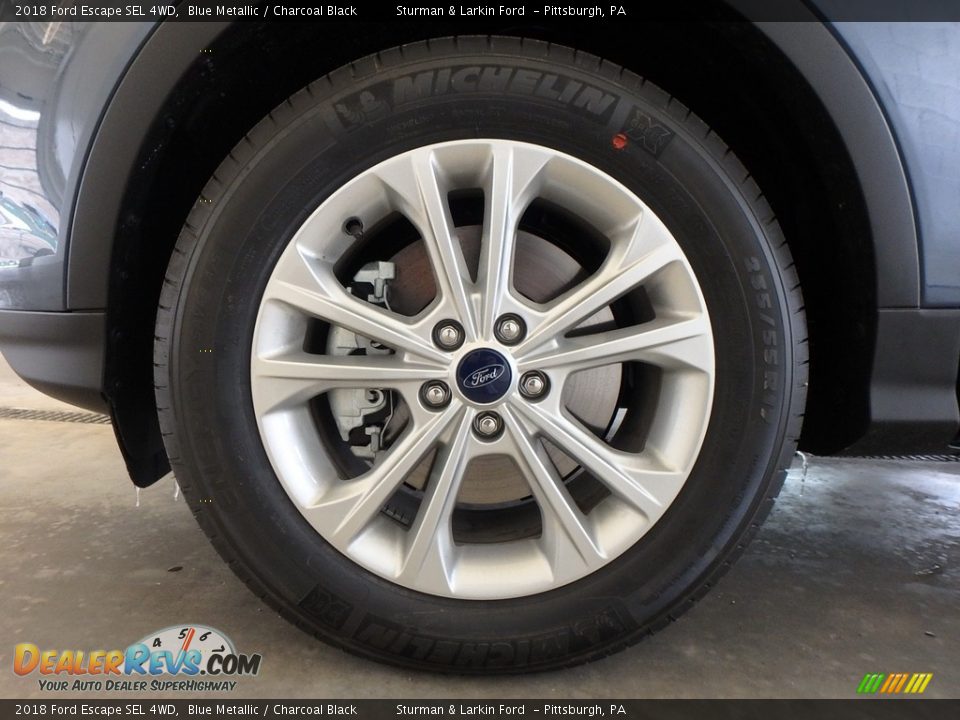 2018 Ford Escape SEL 4WD Blue Metallic / Charcoal Black Photo #5