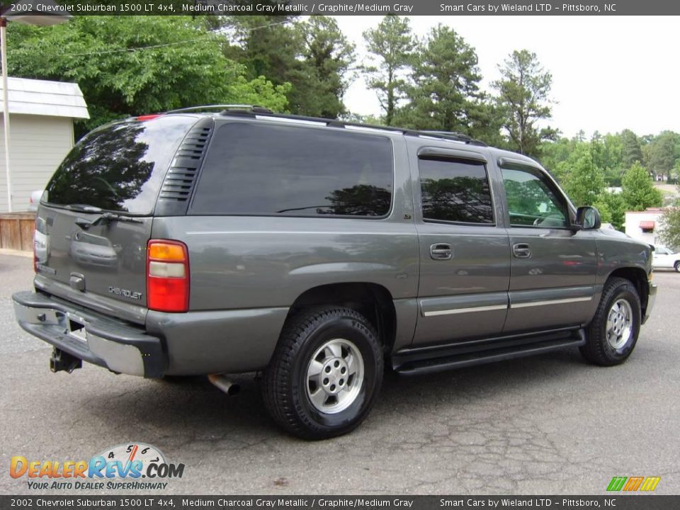 2002 Chevrolet Suburban 1500 LT 4x4 Medium Charcoal Gray Metallic / Graphite/Medium Gray Photo #7