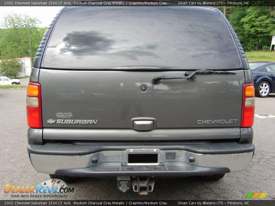 2002 Chevrolet Suburban 1500 LT 4x4 Medium Charcoal Gray Metallic / Graphite/Medium Gray Photo #8