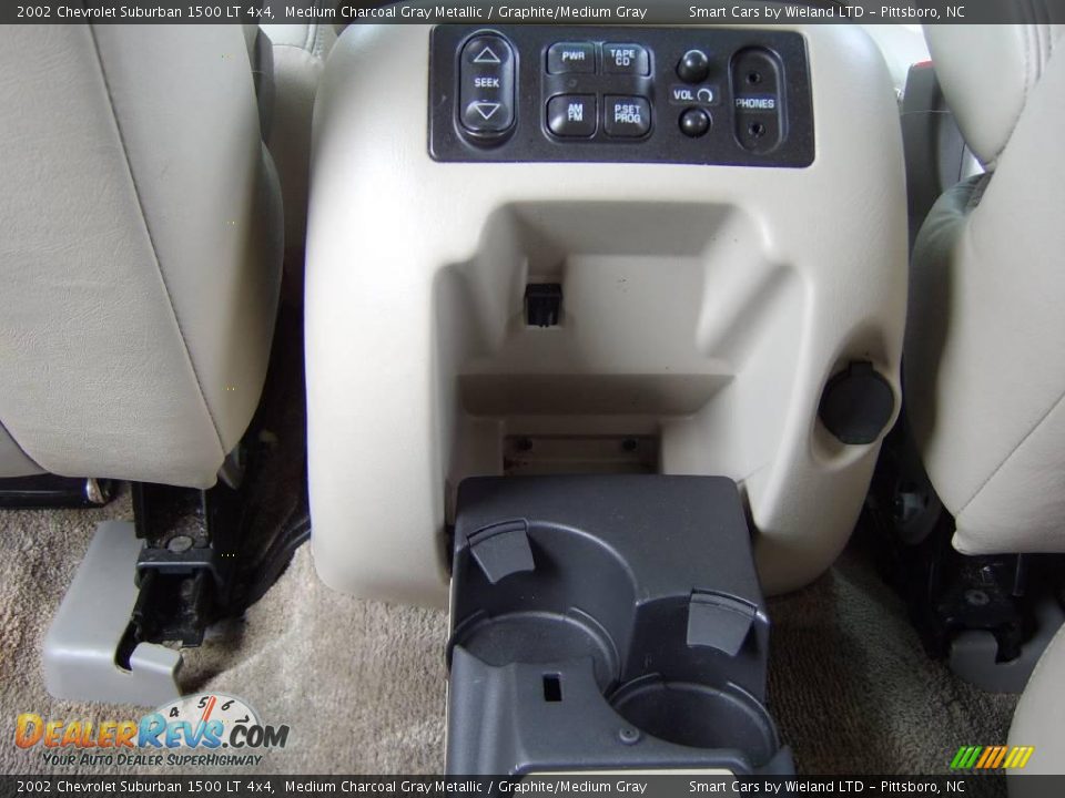 2002 Chevrolet Suburban 1500 LT 4x4 Medium Charcoal Gray Metallic / Graphite/Medium Gray Photo #17