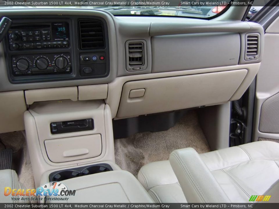 2002 Chevrolet Suburban 1500 LT 4x4 Medium Charcoal Gray Metallic / Graphite/Medium Gray Photo #18