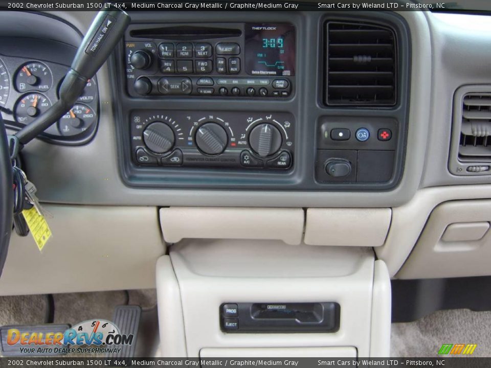 2002 Chevrolet Suburban 1500 LT 4x4 Medium Charcoal Gray Metallic / Graphite/Medium Gray Photo #19