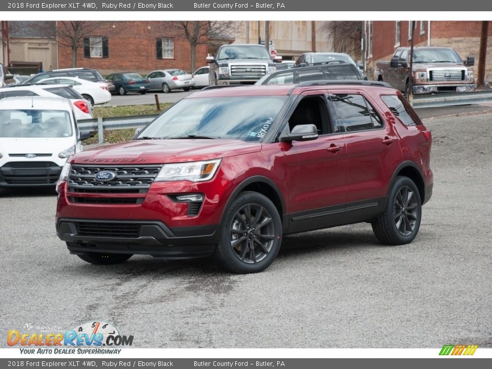 2018 Ford Explorer XLT 4WD Ruby Red / Ebony Black Photo #1