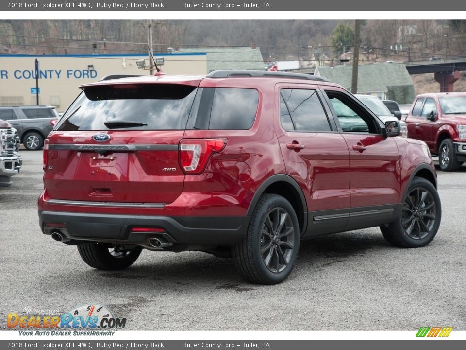 2018 Ford Explorer XLT 4WD Ruby Red / Ebony Black Photo #3
