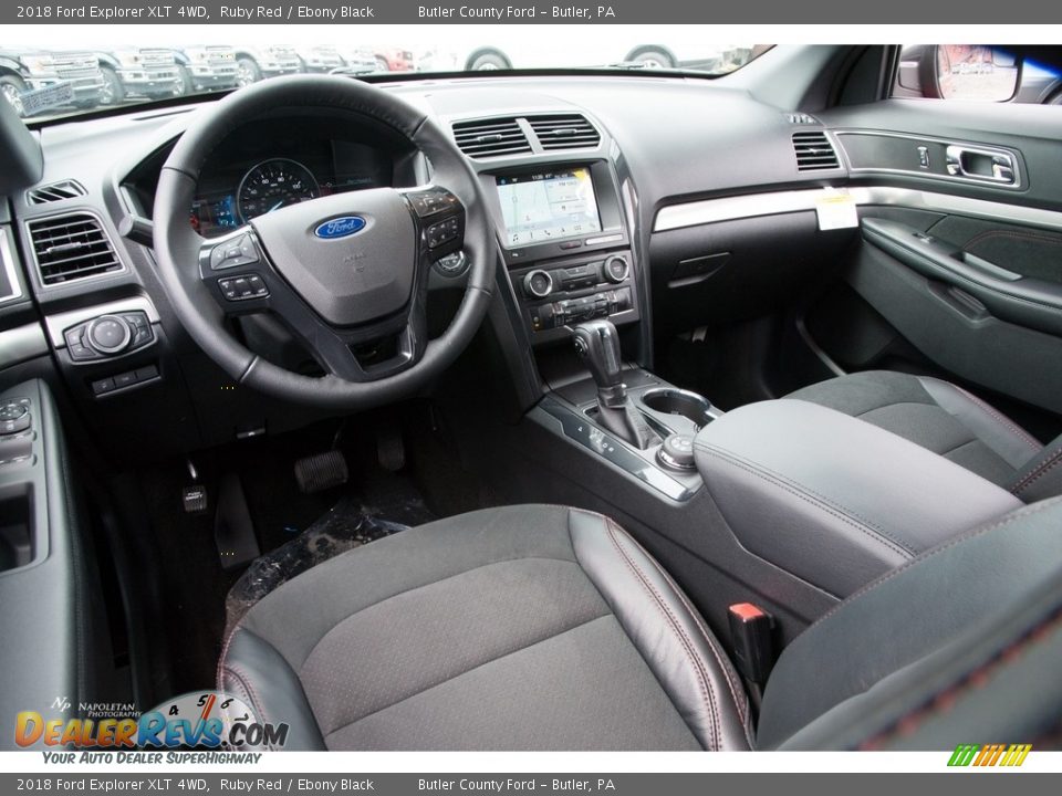 2018 Ford Explorer XLT 4WD Ruby Red / Ebony Black Photo #12